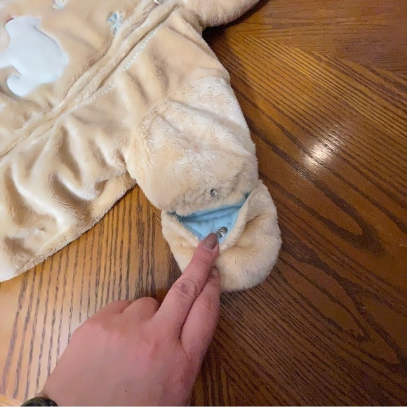 CARTER'S Carters Baby Boy Snowsuit beige  Size 3-6M - Picture 10 of 11